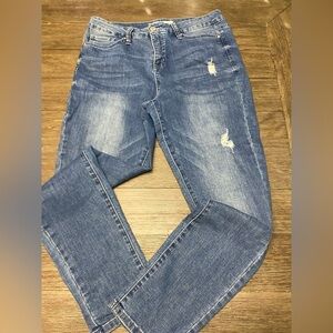Royalty For Me Curvy Fit Ultra High Distressed Jeans Women’s Size 12